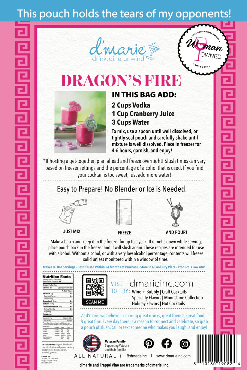 Dragon's Fire Cocktail Slush Mix
