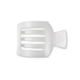 Coconut White Flat Square Hair Clip