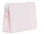 Large Roadie, Pimlico Stripe Pink Zip Pouch