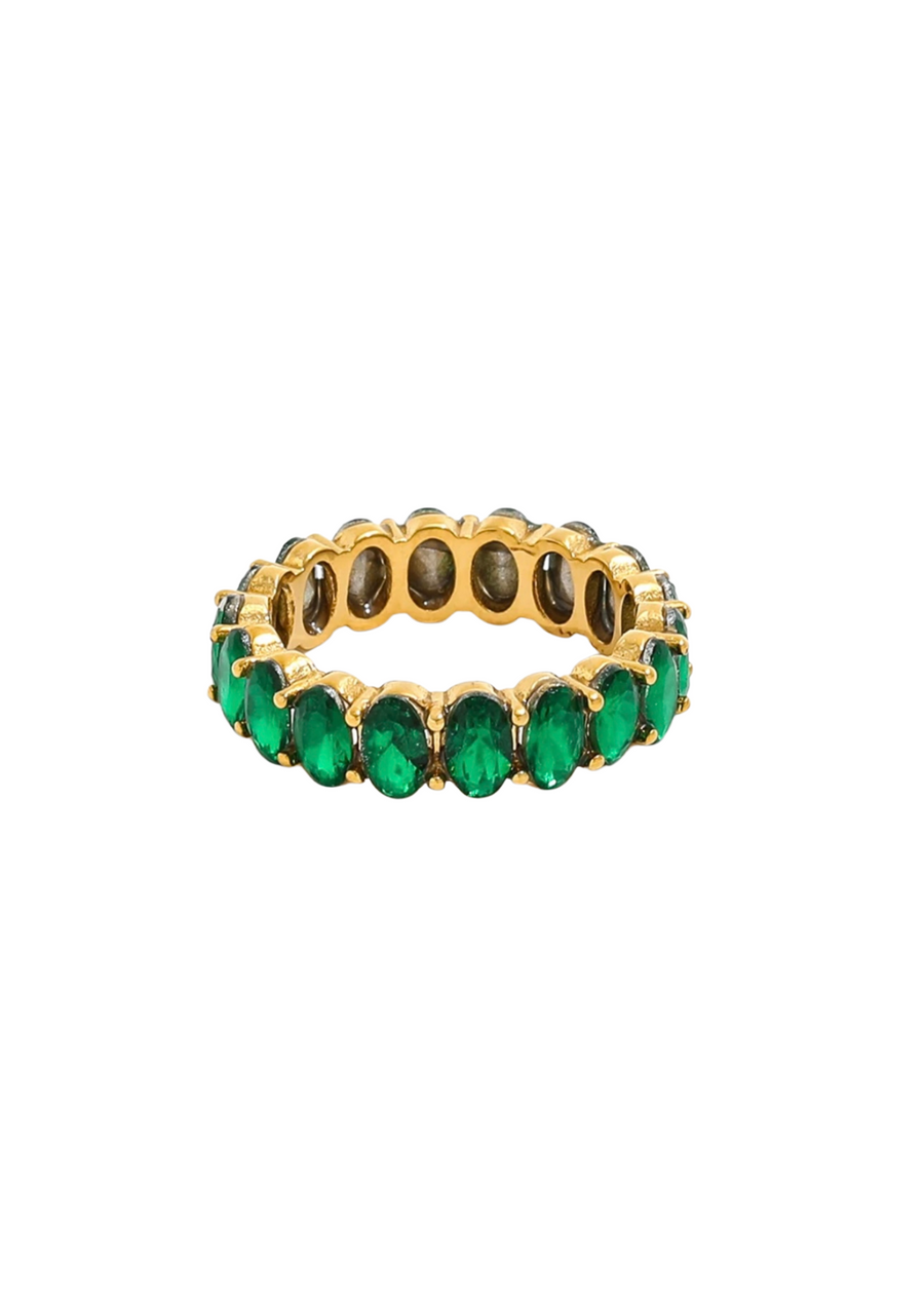 Green Monroe Ring