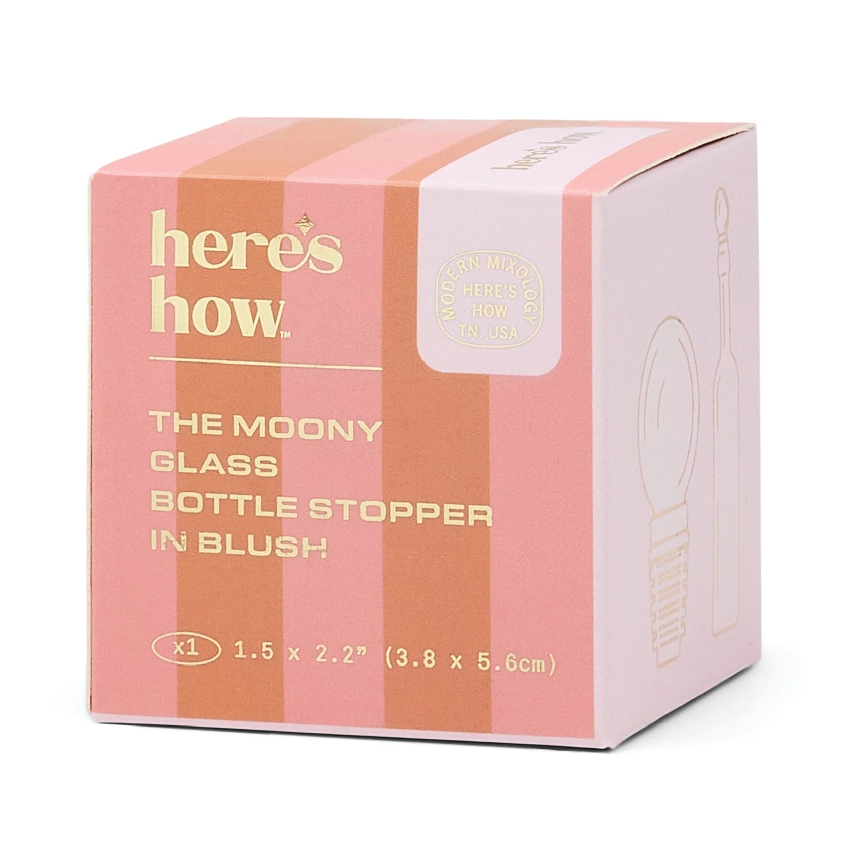 The Moony Glass Bottle Opener - Blush