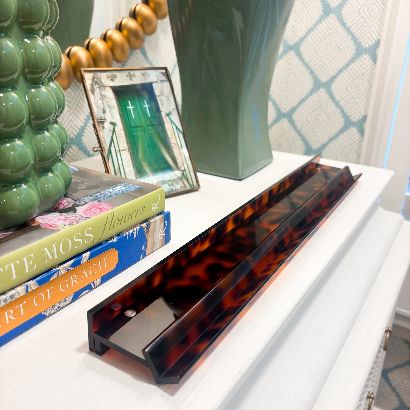 Tortoise Shell Rack & Pusher Set (Set of 4)