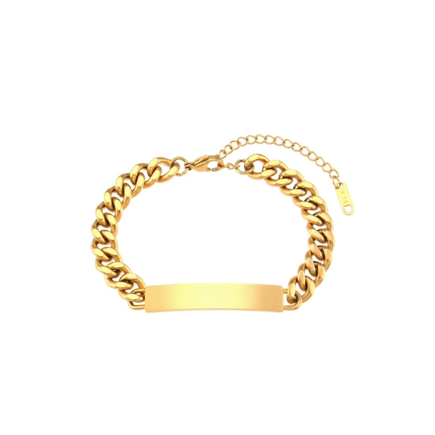 Large Cuban Chain Bracelet Engraving