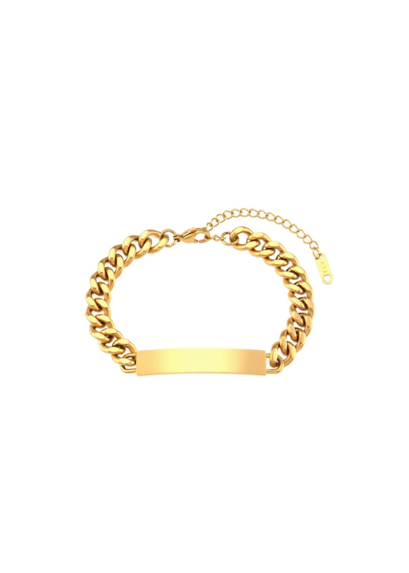 Large Cuban Chain Bracelet Engraving