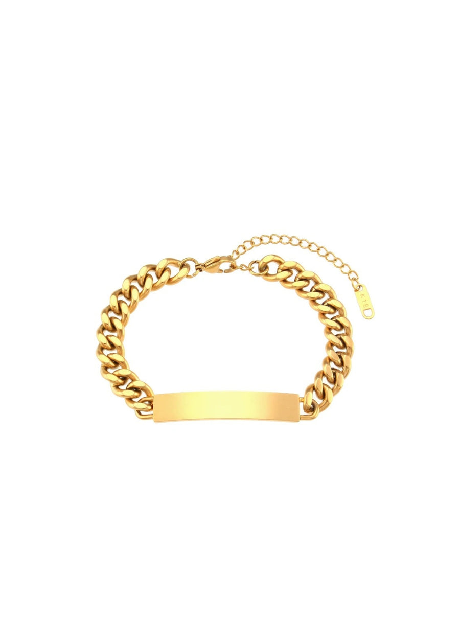 Large Cuban Chain Bracelet Engraving