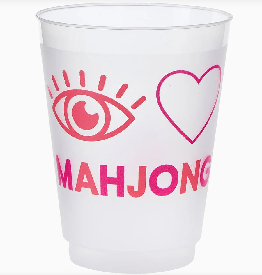 I Heart Mahjong Cups