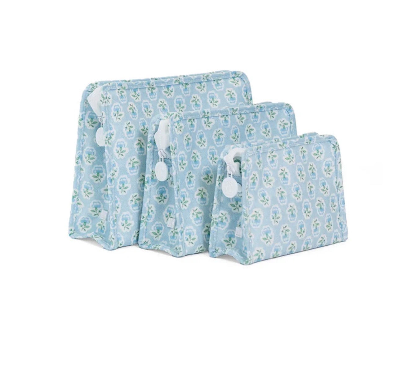 ROADIE Medium Zip Pouch - Petite Fleur Blue