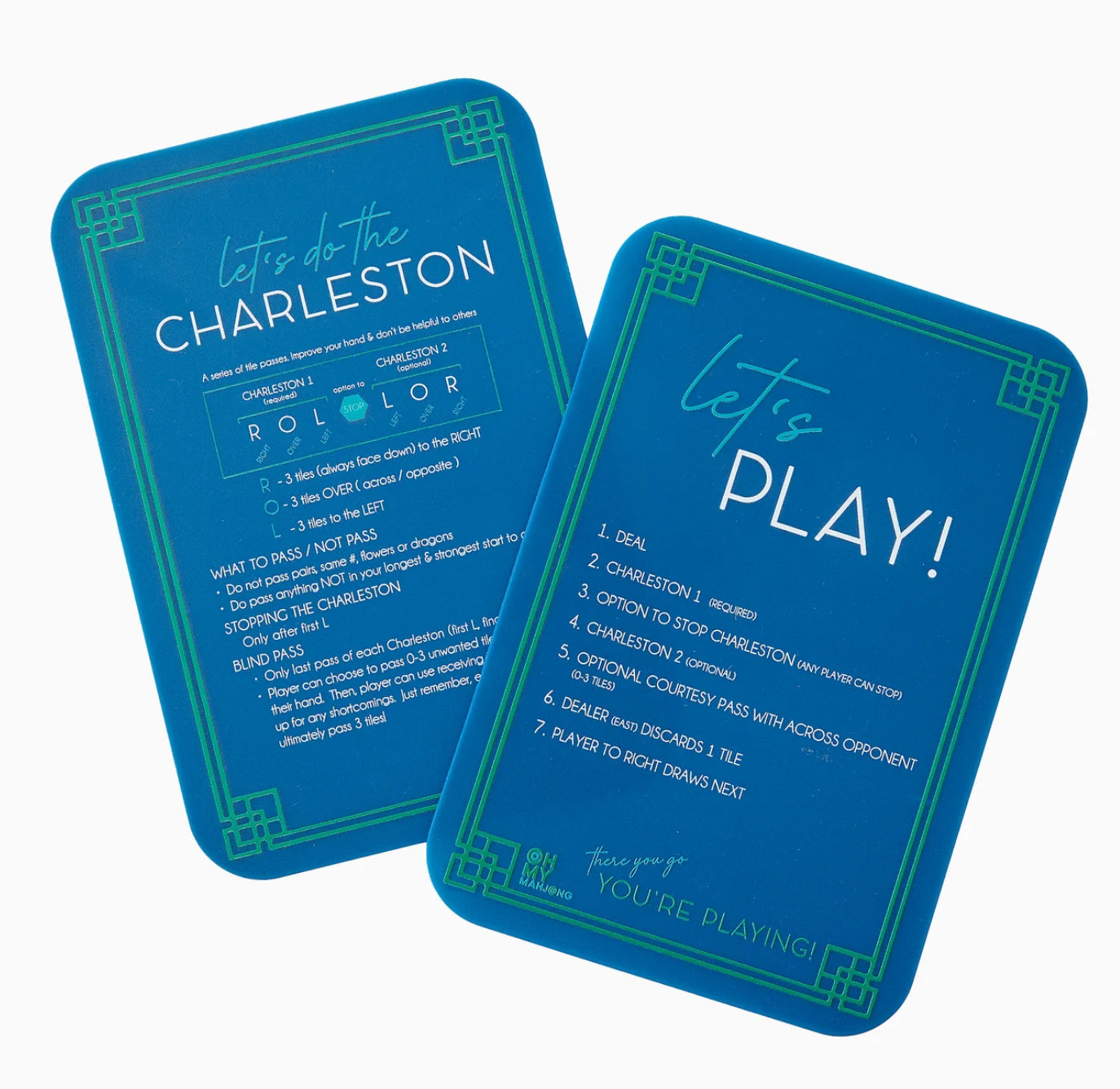 Blue Mahjong Tile Shufflers