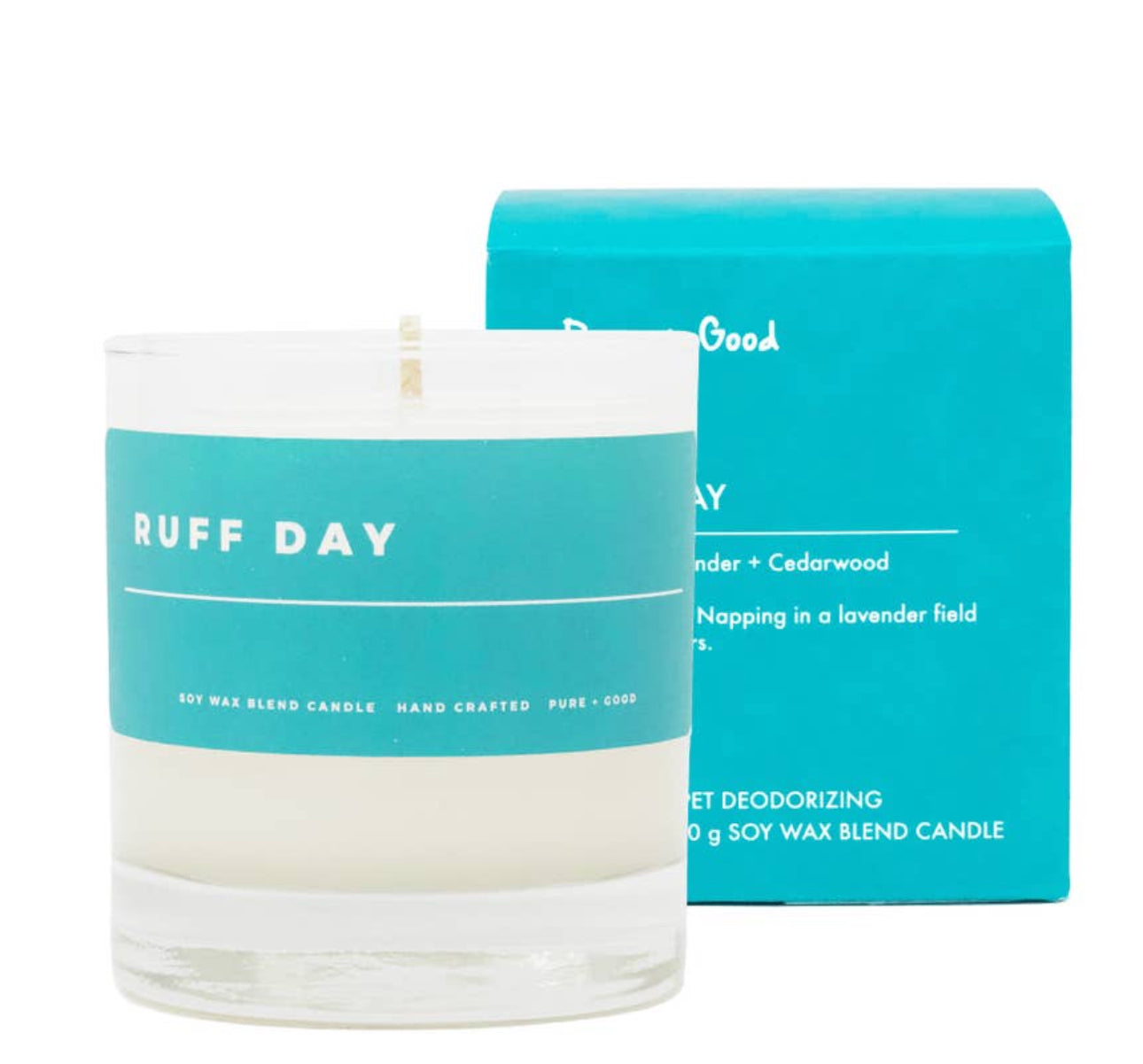 Ruff Day: Lavender + Cedarwood, Soy Wax Blend Candle