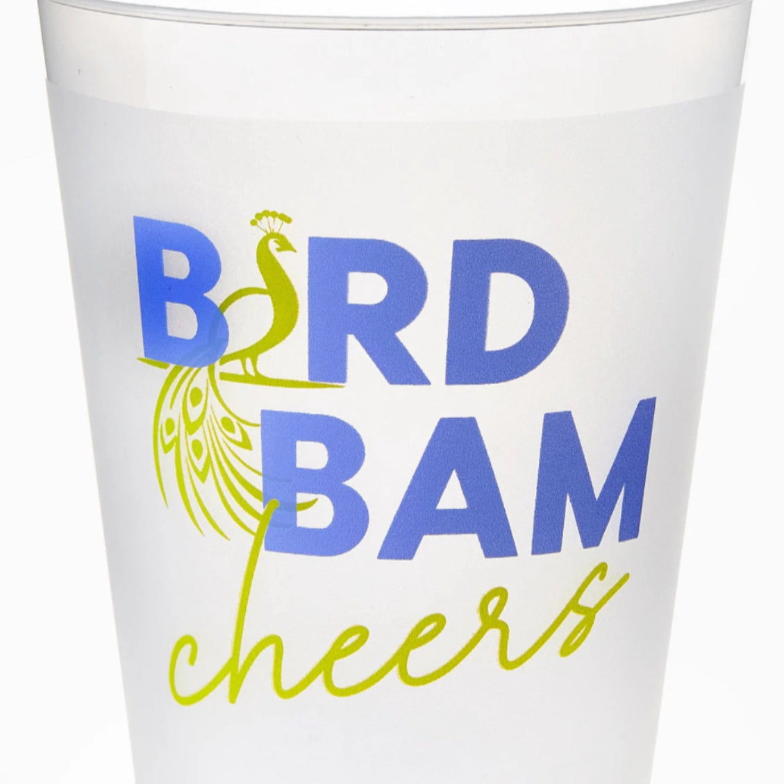 Bird Bam Cheers Frosted Cups