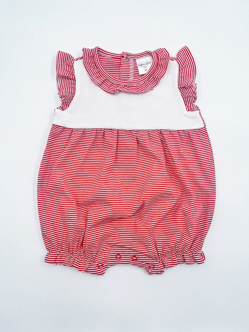 Romper - Red Striped Girl
