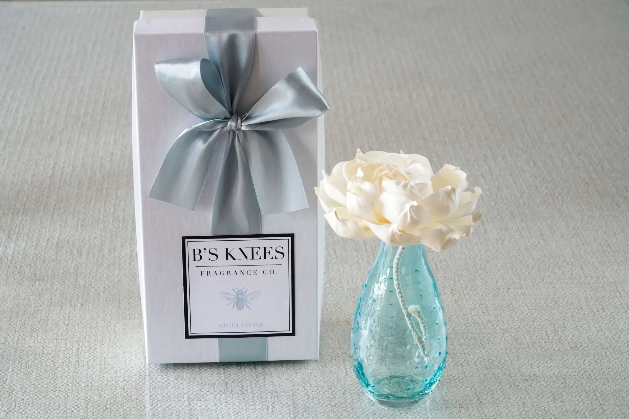 B’s Knees Large Blossom Diffuser Clear, Santa Elena Scent