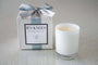 B’s Knees 1-Wick White Glass, Santa Elena Scent
