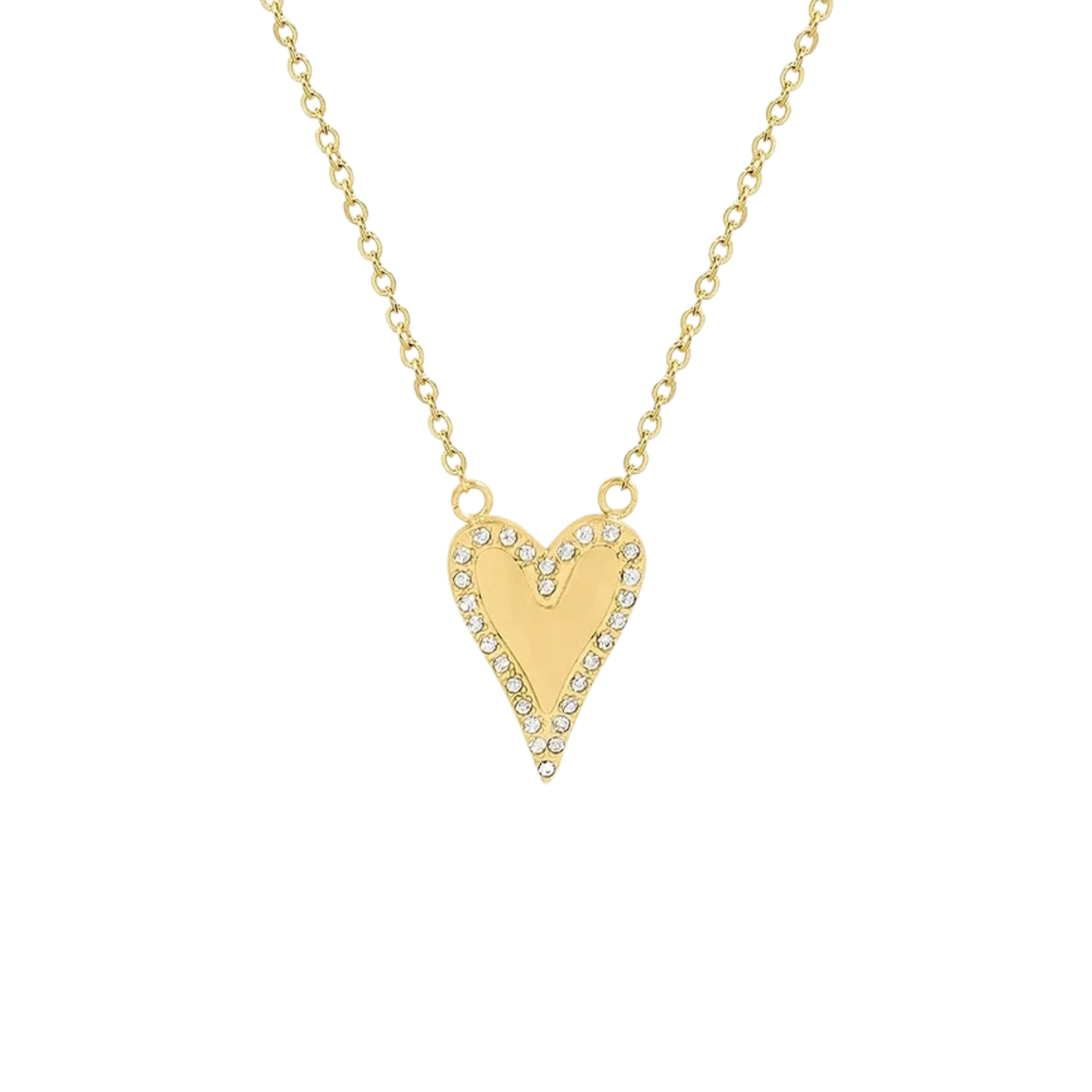 Pave Heart Necklace