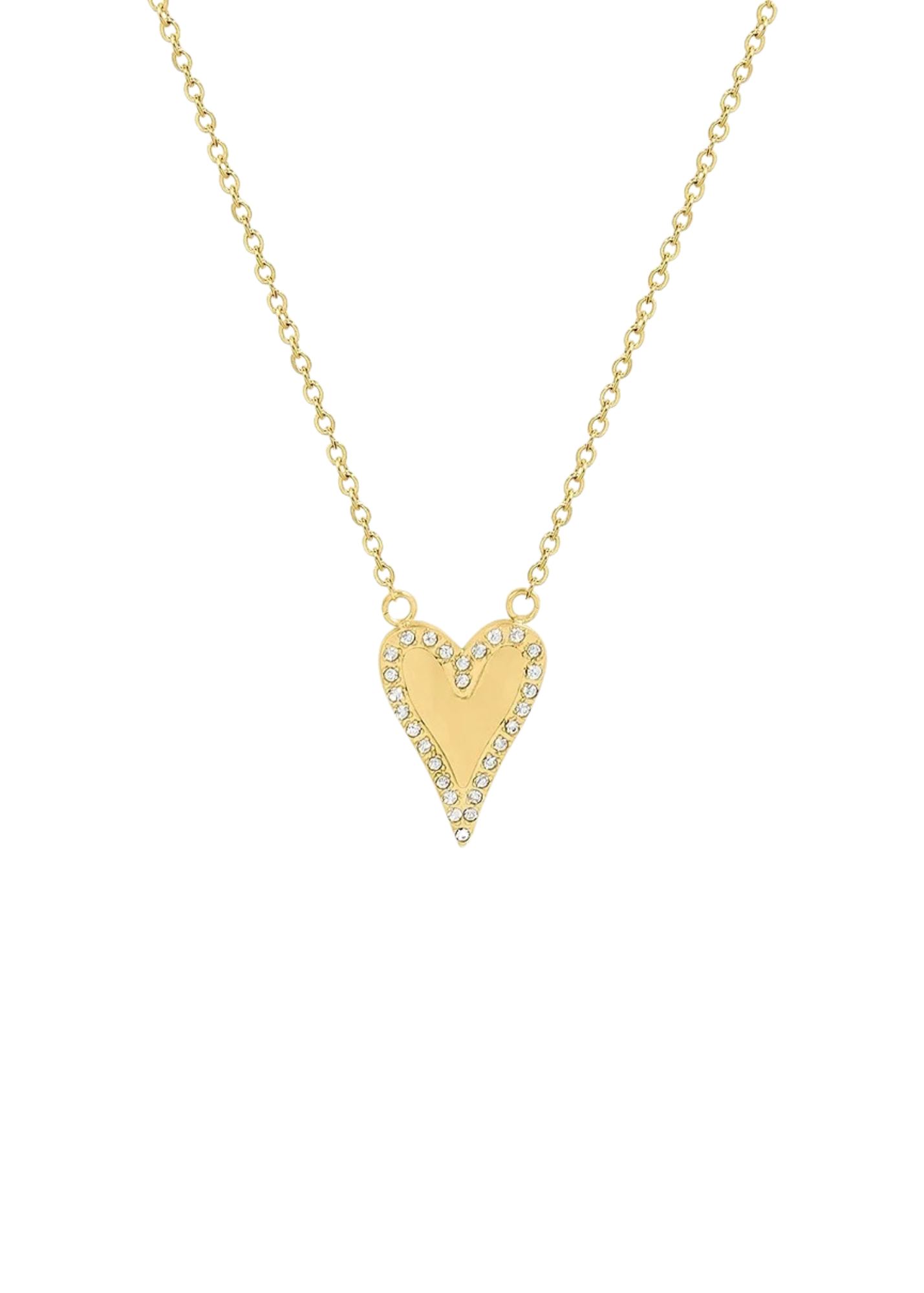 Pave Heart Necklace