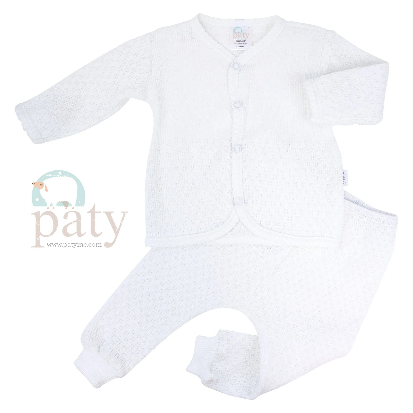 2 PC Set, Top w/ Snaps and Long Pants