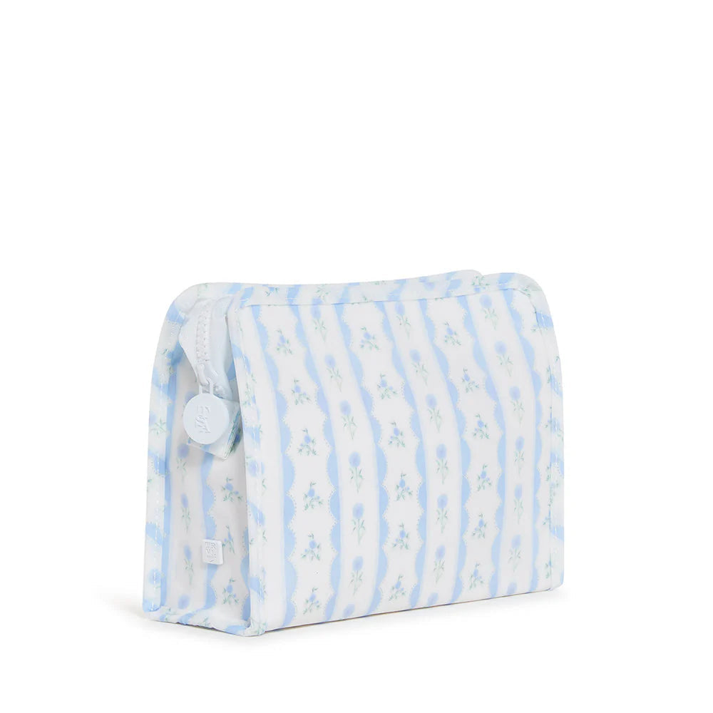 ROADIE MEDIUM zip pouch-Ribbon Floral