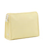 Medium Roadie Gingham Buttercup Zip Pouch