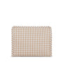 Small Roadie Gingham Khaki Zip Pouch
