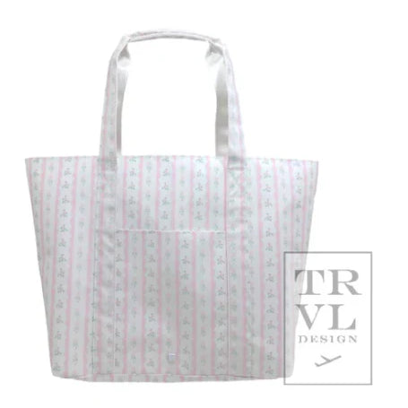 Jumbo Tote X-Large Ribbon Floral Pink