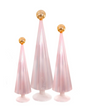 Set of 3 Pink Pleated Trees