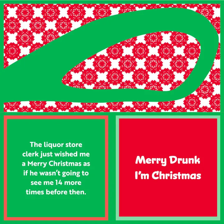 Christmas Napkin merry drunk