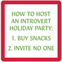 Christmas Coaster Introvert