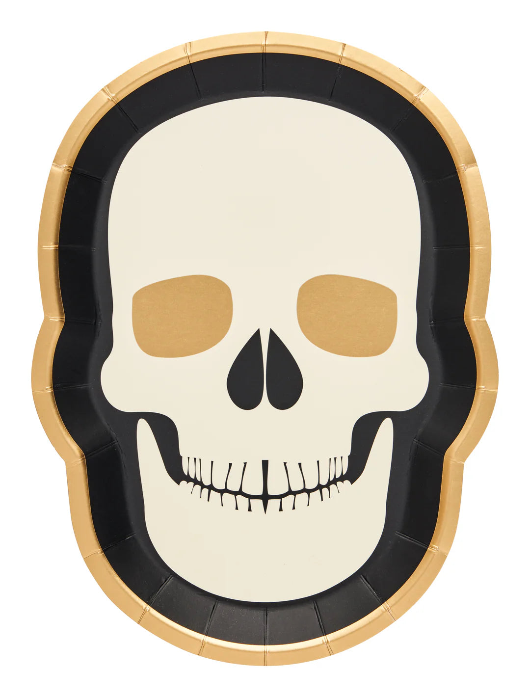 Skull Salad Plate Classic Spooky/8ct