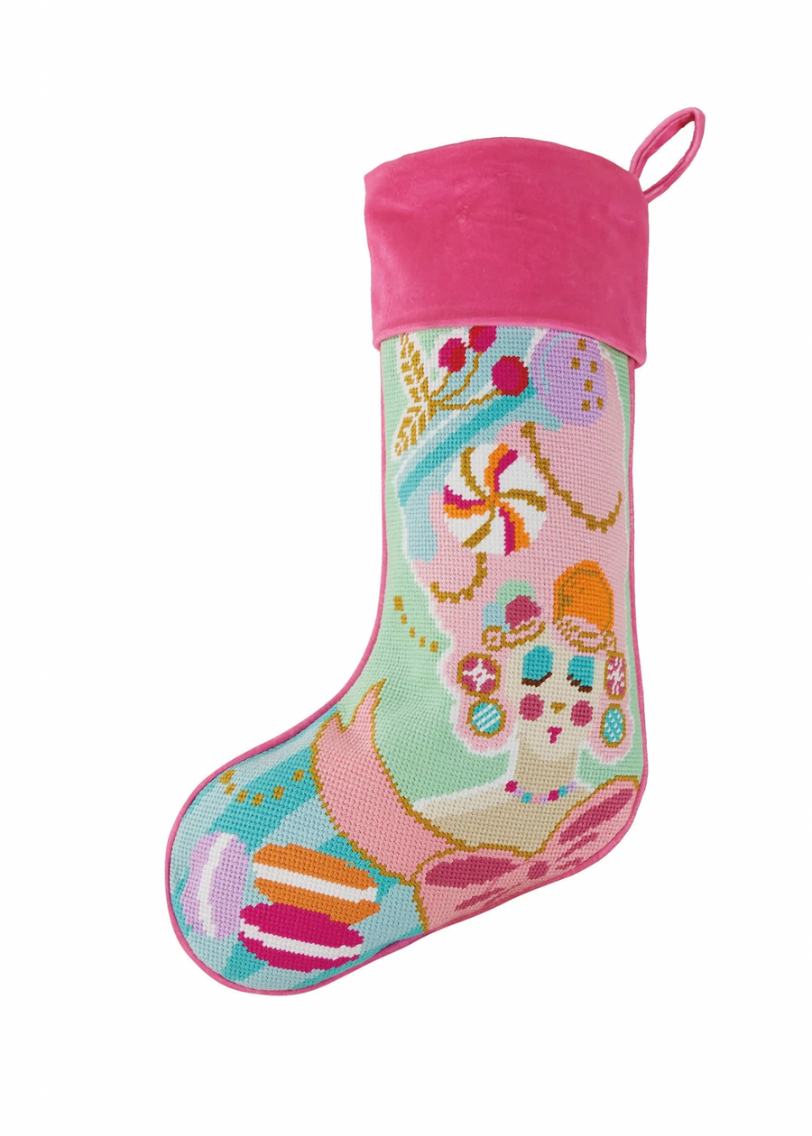 Marie Sweet Embroidered Needlepoint Stocking – Whatsoever Things