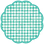 GINGHAM SCALLOPED PAPER PLACEMATS