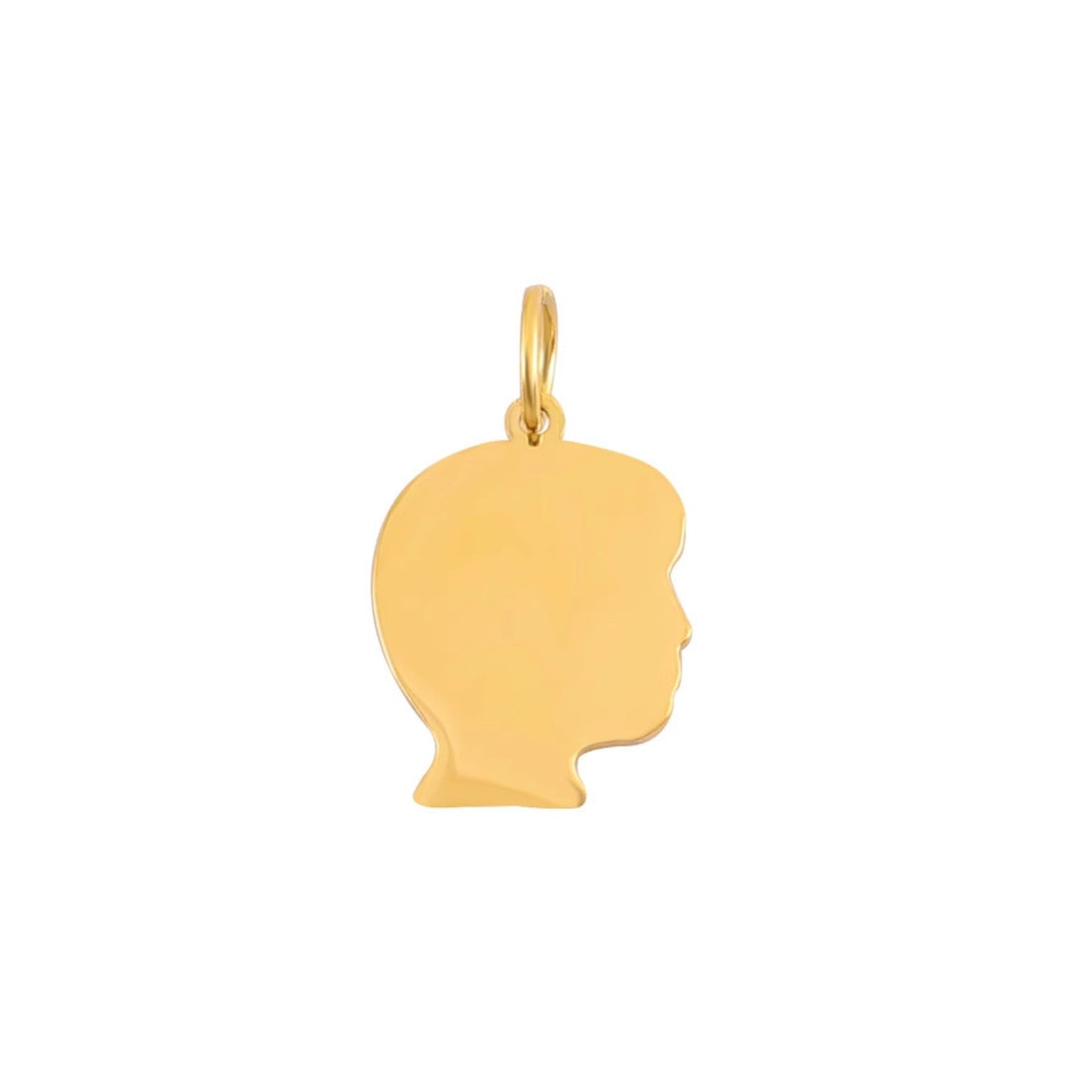 Boy Silhouette Engravable Charm
