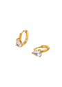 Oval Huggie Hoops