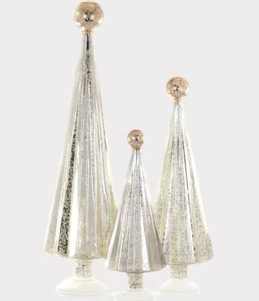 Pleated Gold/Silver Tree Set
