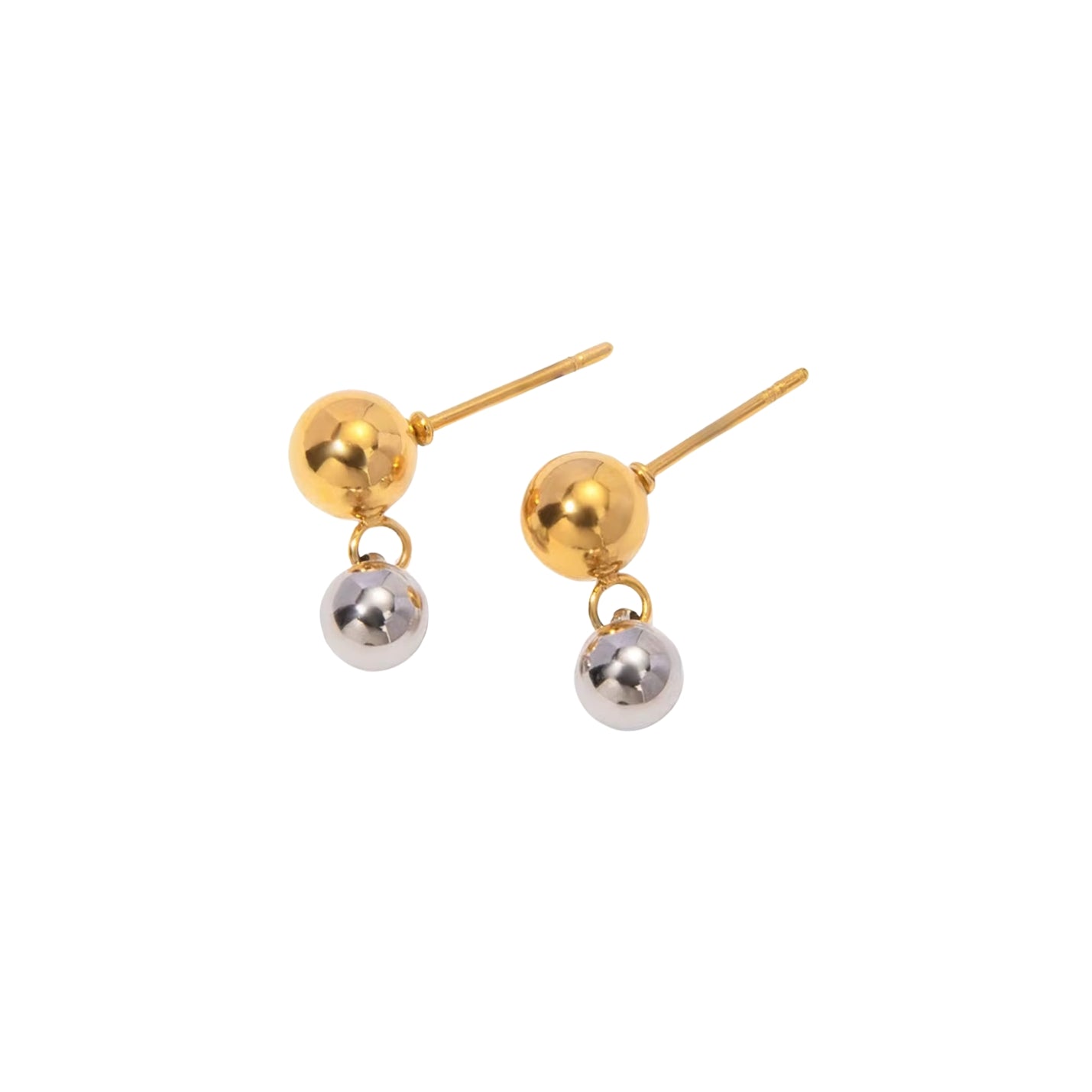 Two Toned Ball Studs