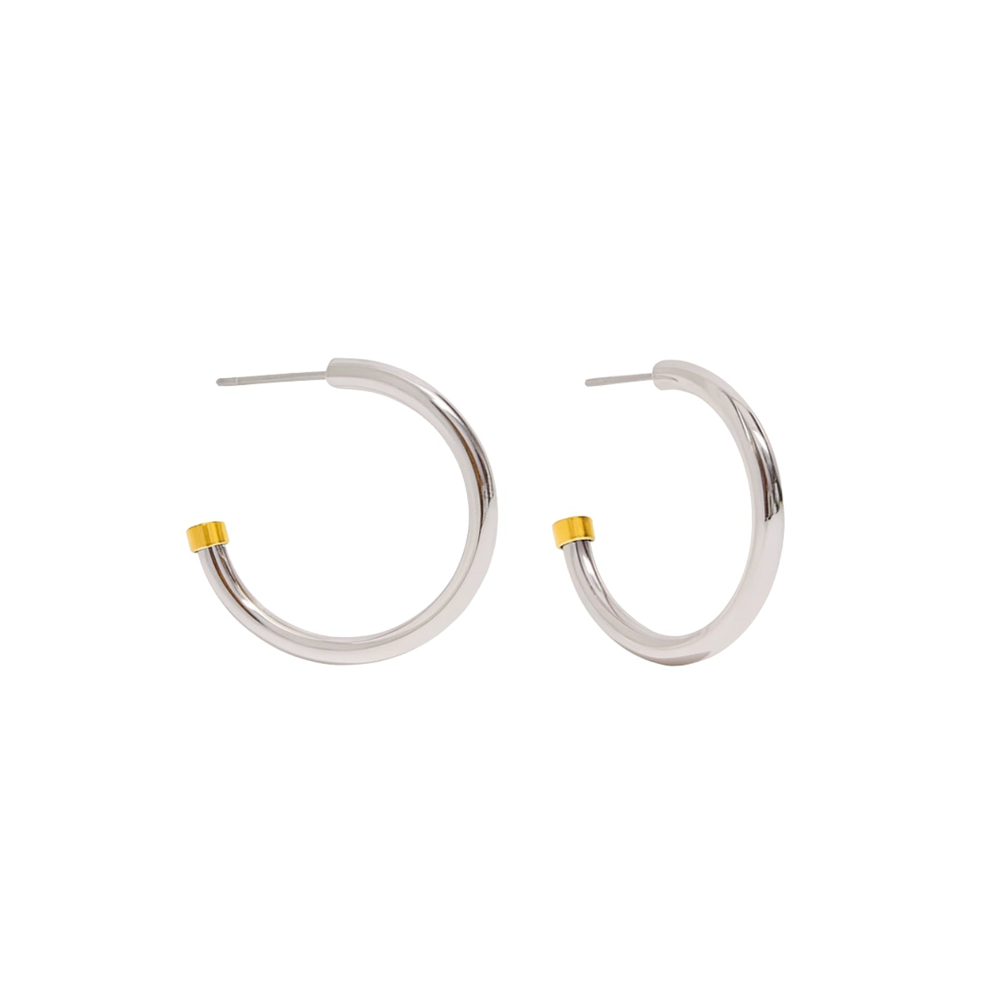 Ella Two Toned Hoops