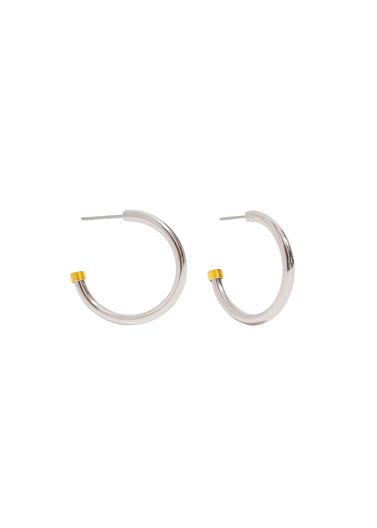 Ella Two Toned Hoops