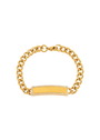 Gold Cubic Bracelet Engraving