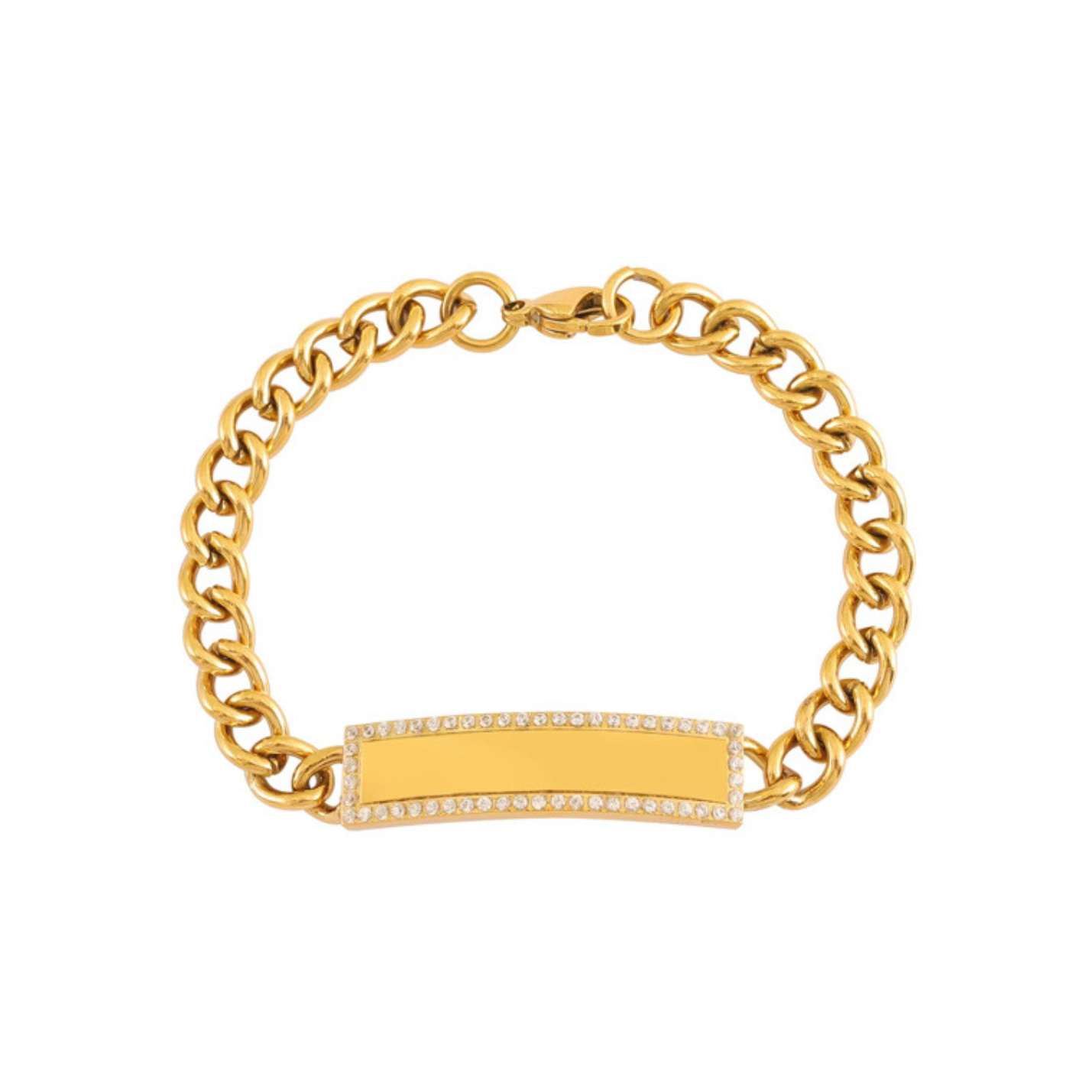 Gold Cubic Bracelet Engraving