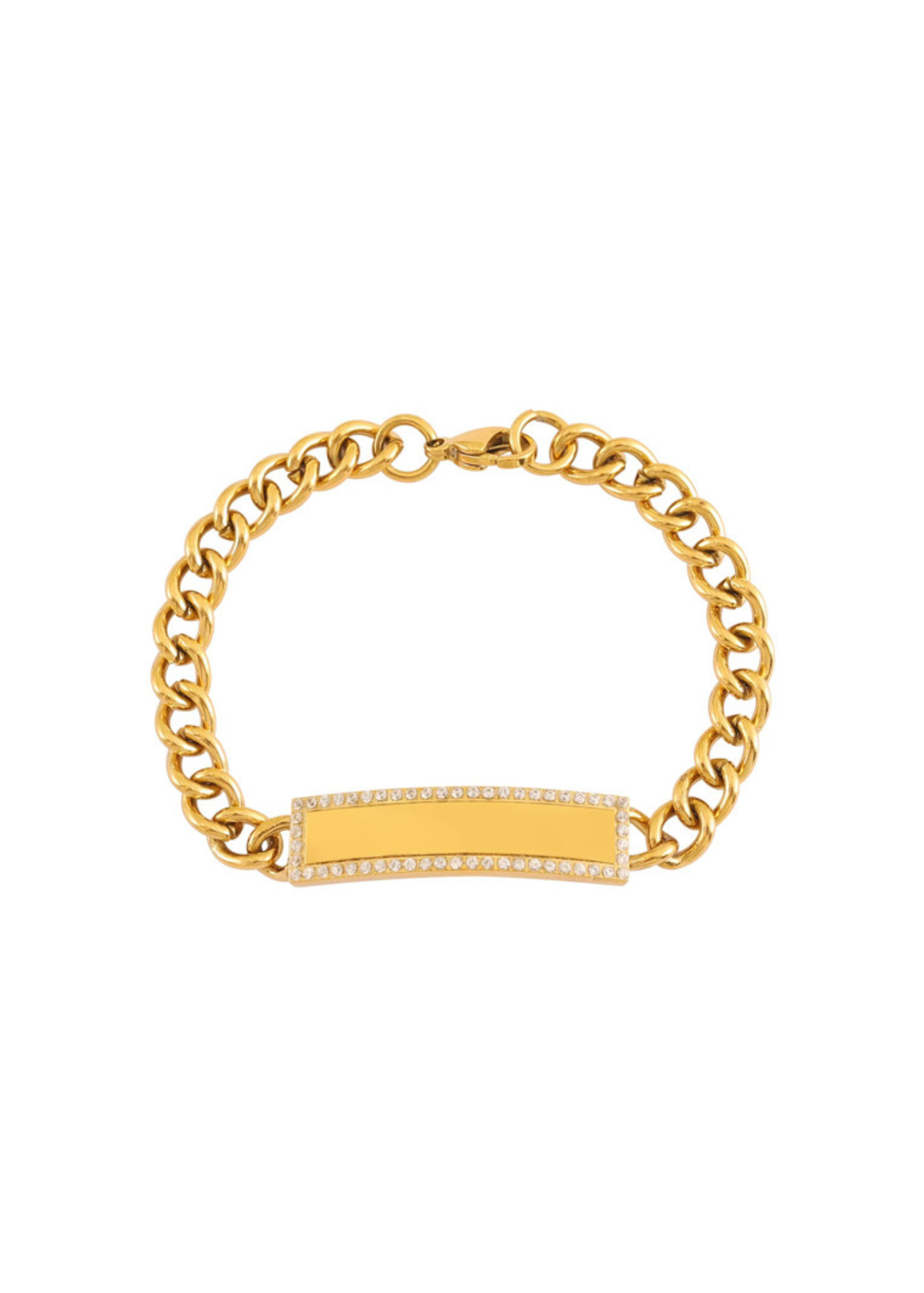Gold Cubic Bracelet Engraving