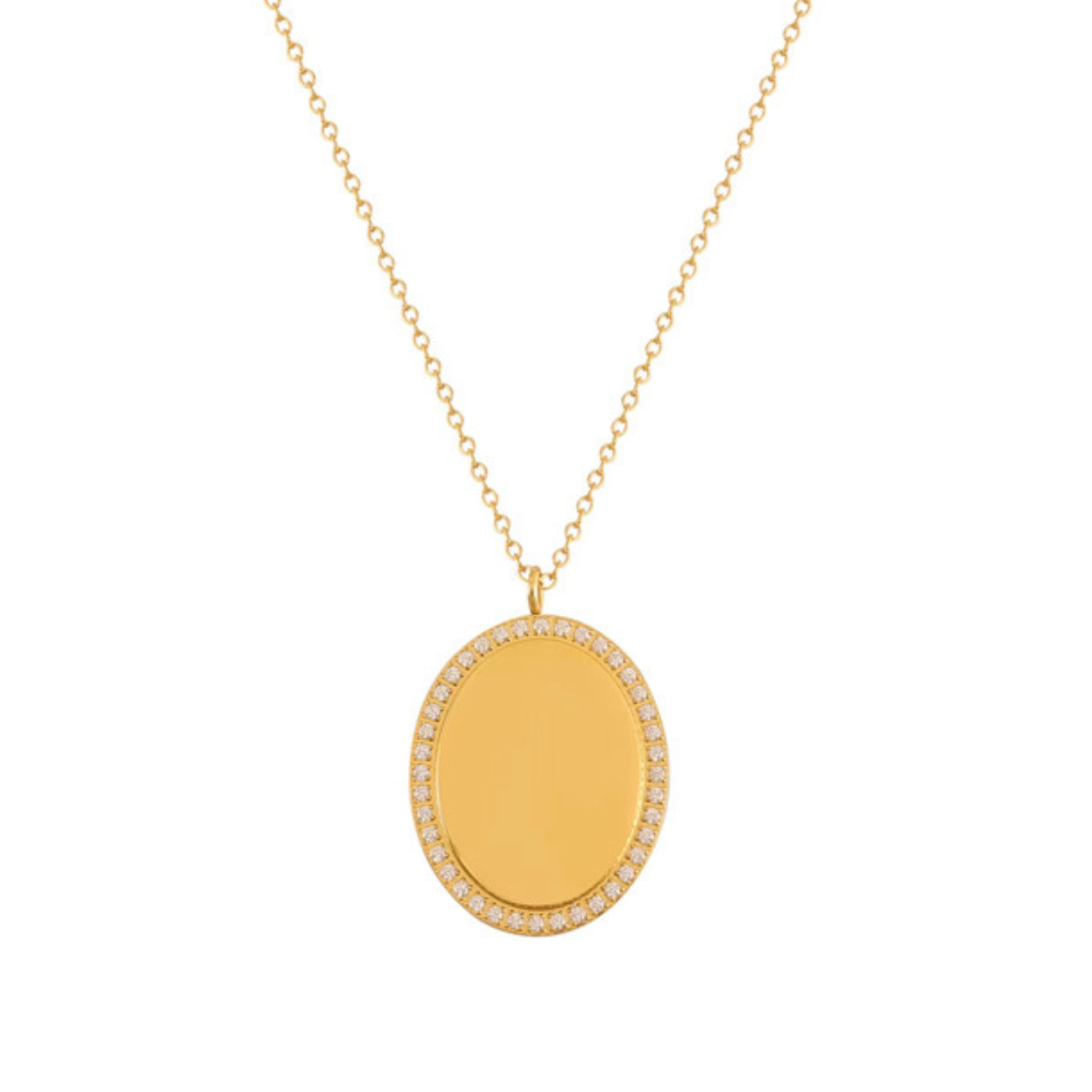Oval Necklace Engraving