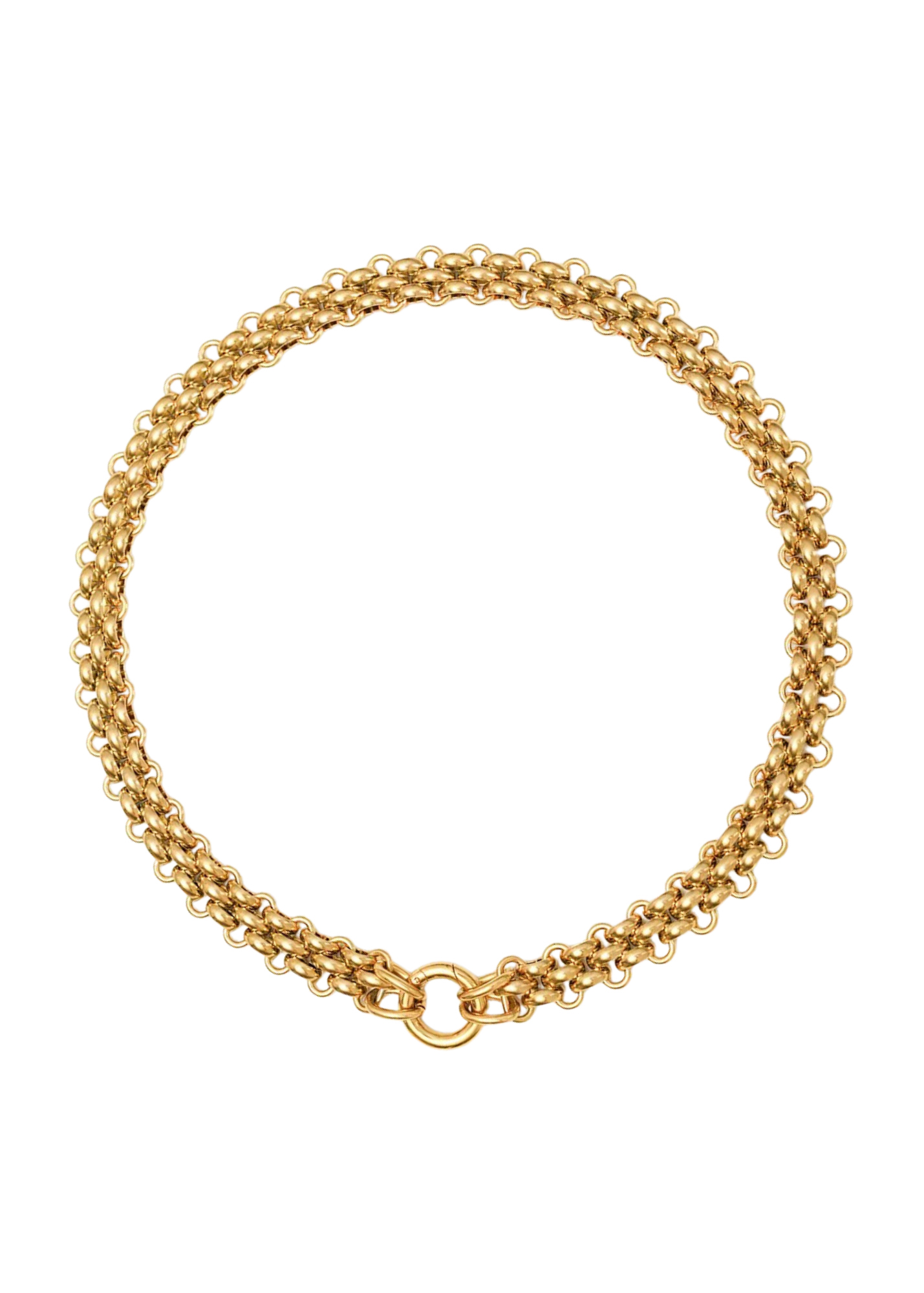 Gold Carabiner Irene Necklace