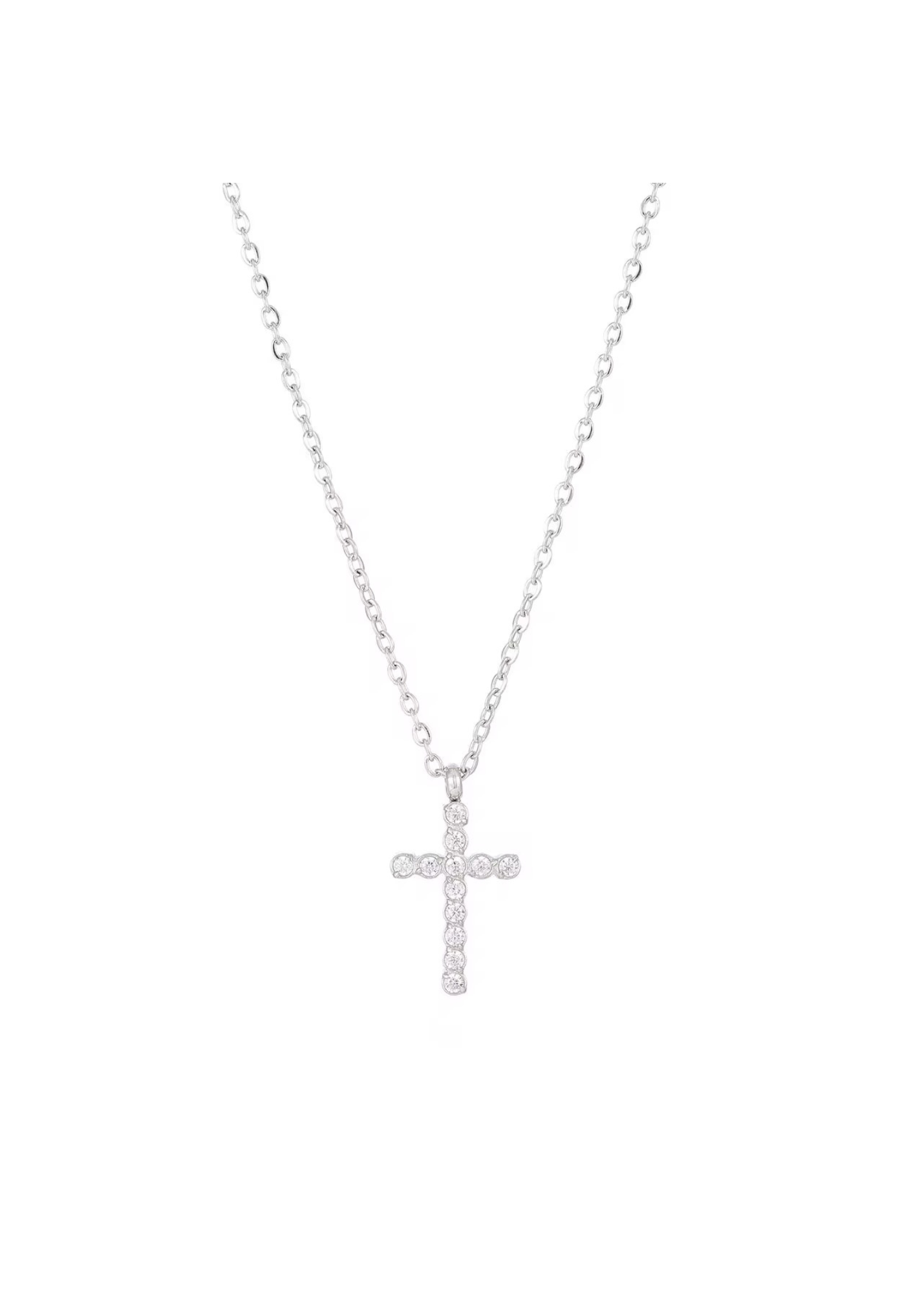 Pave Cross Necklace