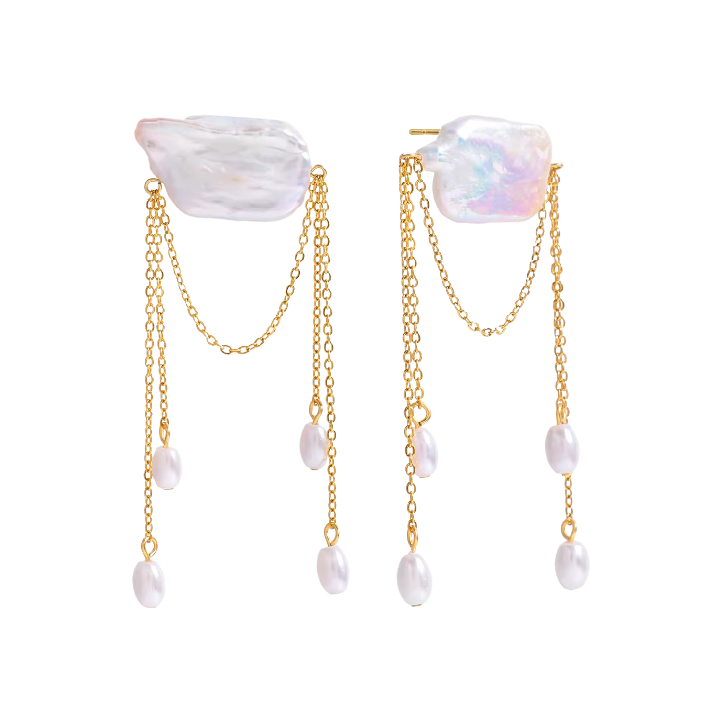 Greer Pearl Dangle Studs