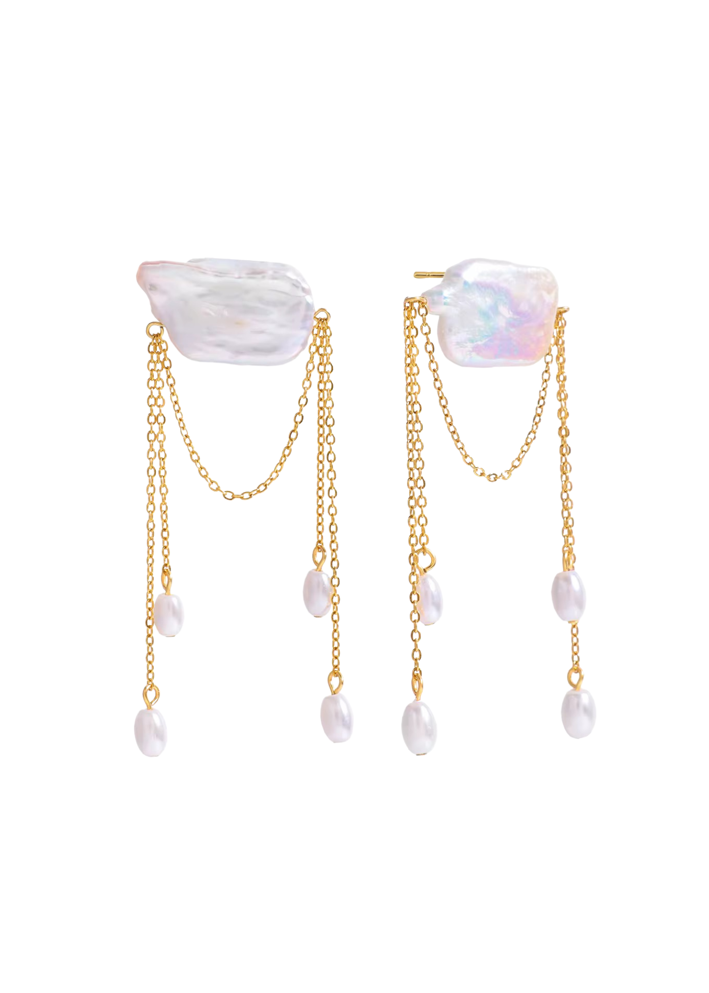 Greer Pearl Dangle Studs