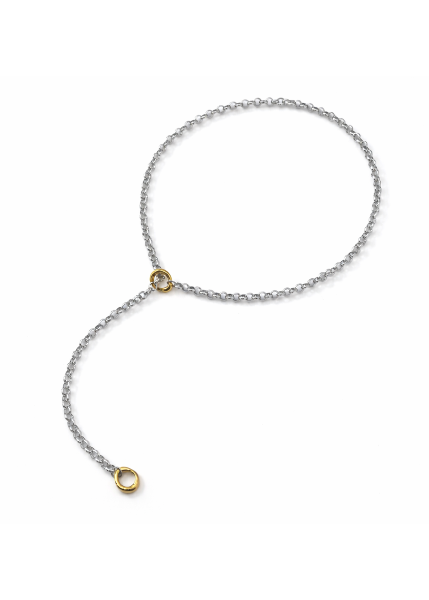 Kaitlin Two Toned Lariat Necklace