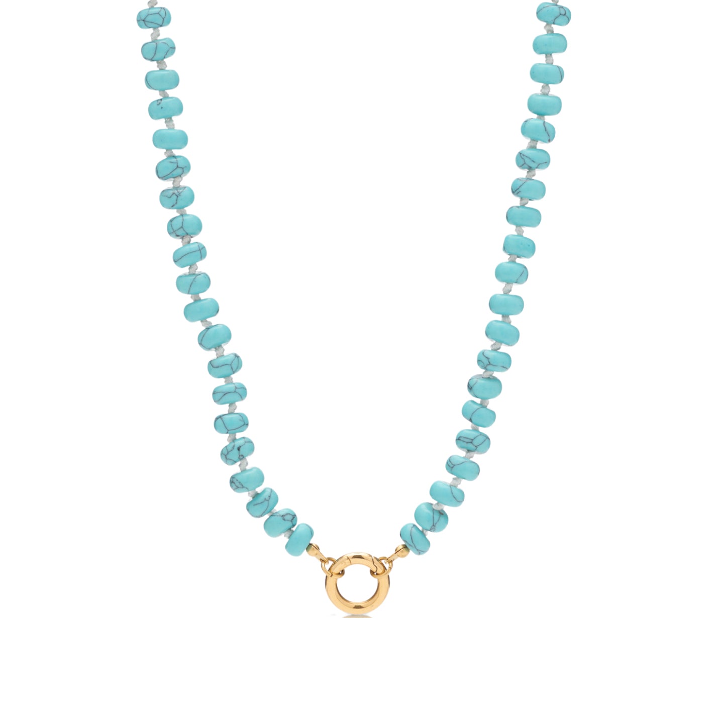 Turquoise Carabiner Necklace