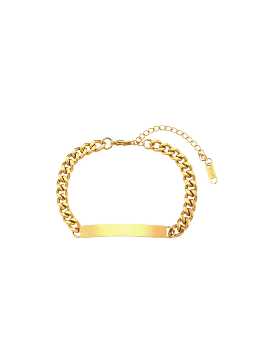 Medium Cuban Chain Bracelet Engraving