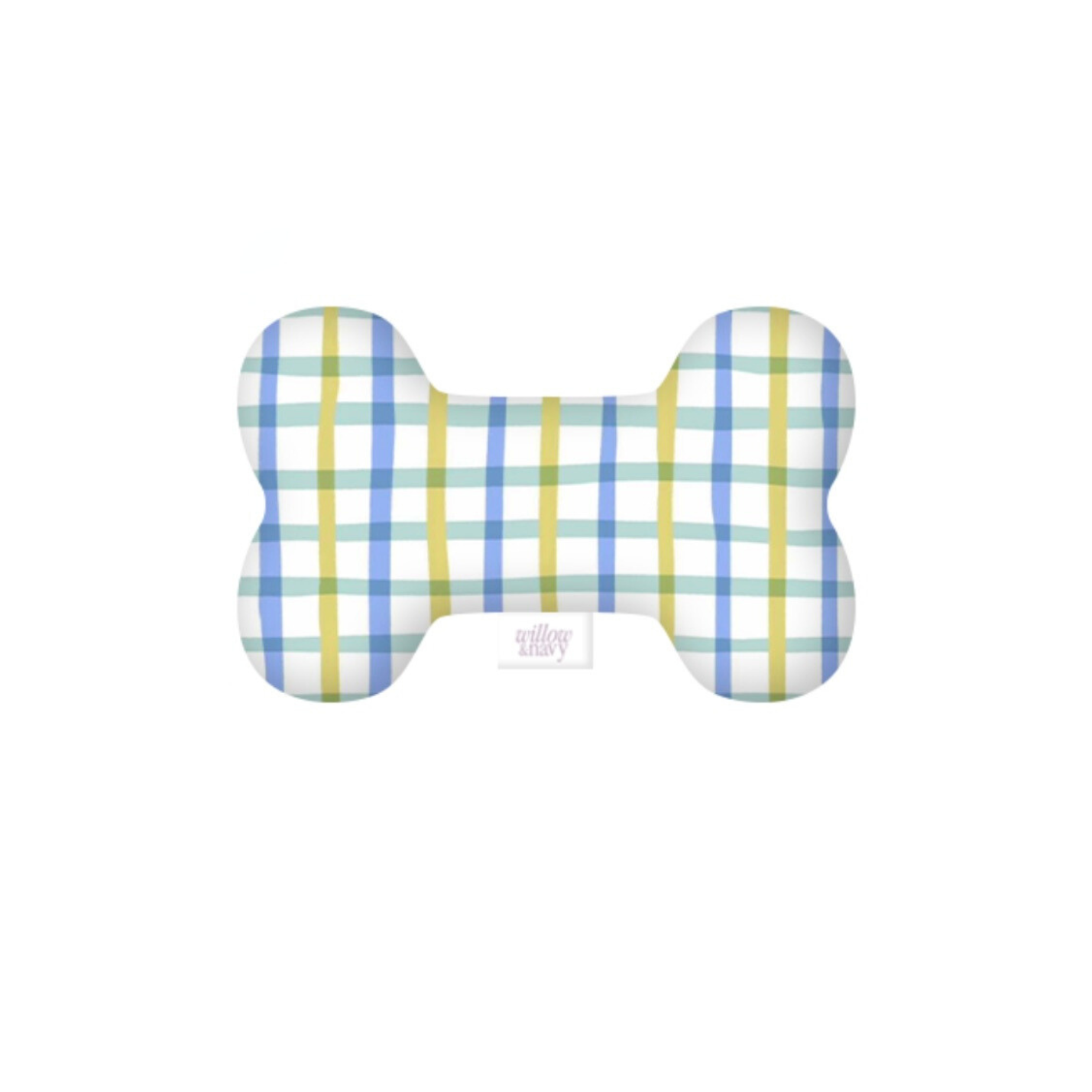 Blue Plaid Plush Toy
