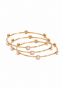 Shay Pink Bangle Trio Set