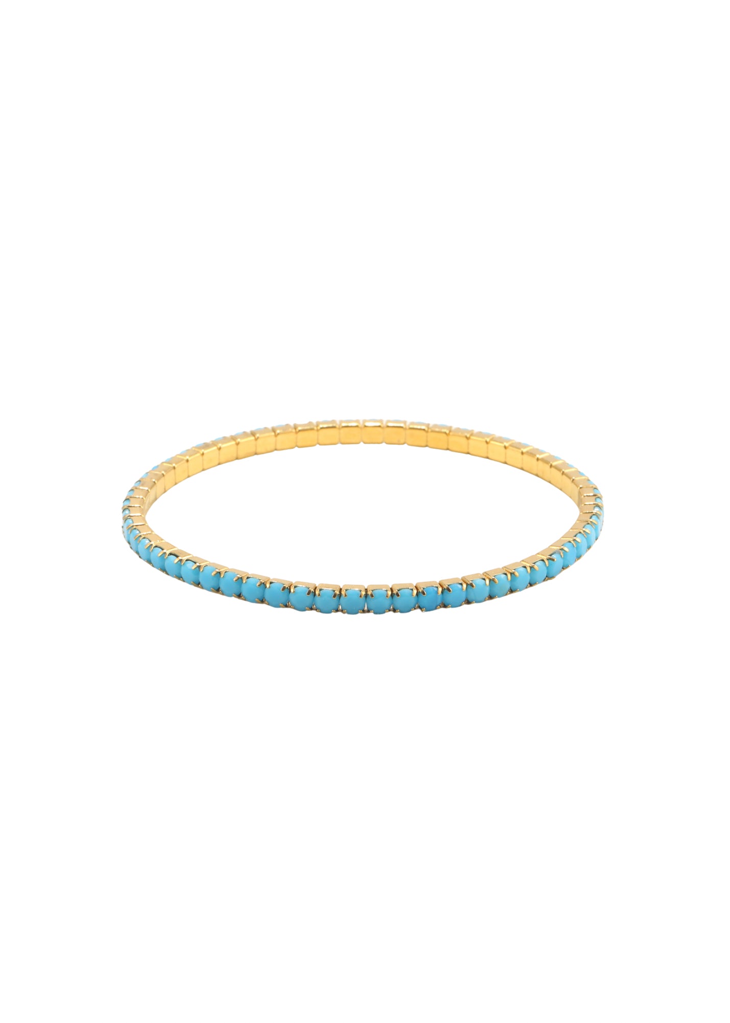 3mm Stretchy Turquoise Tennis Bracelet